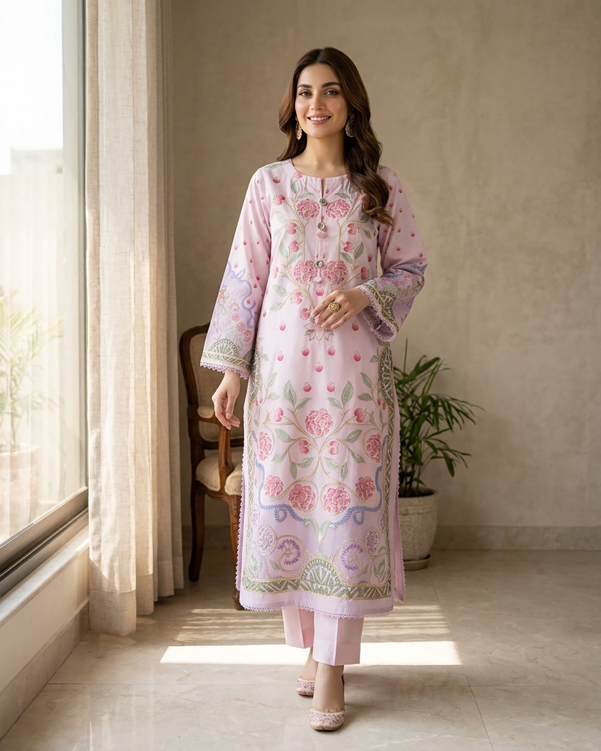 Mahira - Embroidered - Premium Khaddar