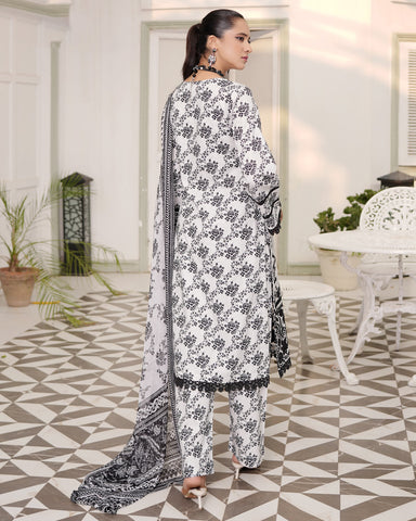 Designer Three Piece | Digital Printed Embroidered | Premium Khaddar