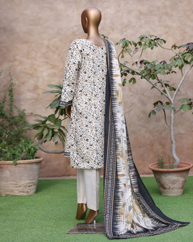 Printed Three Piece | Designer | Premium Khaddar