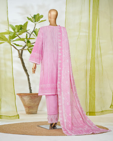 Three Piece Formals | Embroidered - White & White - Eid Special | Premium Lawn