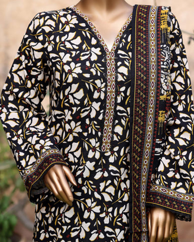 Printed Three Piece | Designer | Premium Khaddar