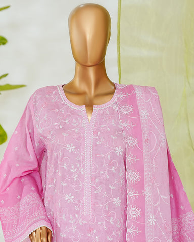 Three Piece Formals | Embroidered - White & White - Eid Special | Premium Lawn
