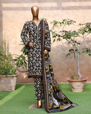 Printed Three Piece | Designer | Premium Khaddar