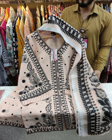 Designer Three Piece | Ghazal | Lawn Cotton