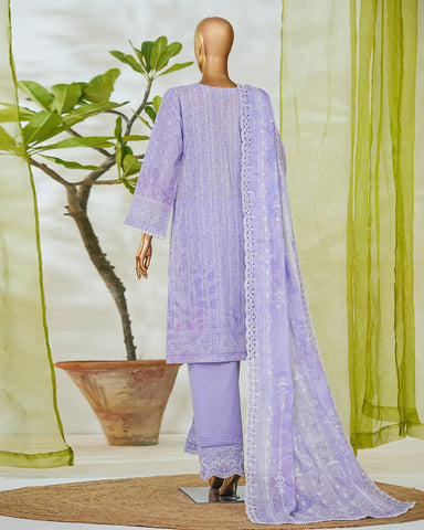 Three Piece Formals | Embroidered - White & White - Eid Special | Premium Lawn