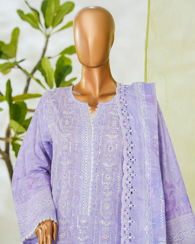 Three Piece Formals | Embroidered - White & White - Eid Special | Premium Lawn