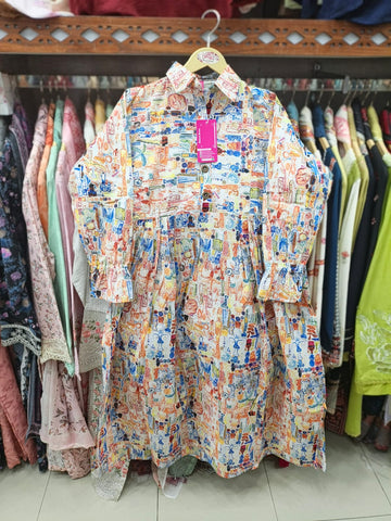 Designer Long Maxis | Printed Floral - Hania Series | Premium Lawn