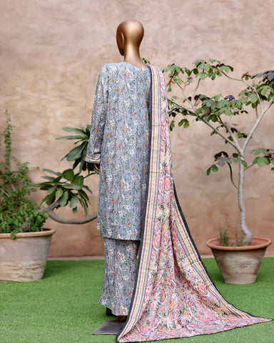 Printed Three Piece | Designer | Premium Khaddar