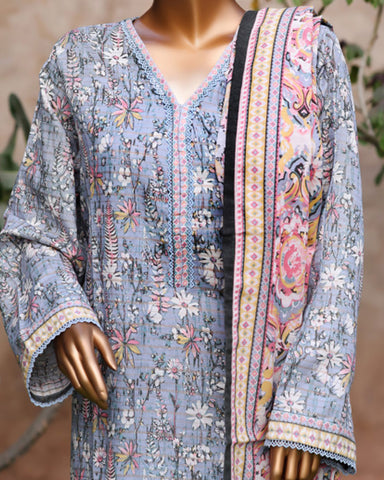 Printed Three Piece | Designer | Premium Khaddar