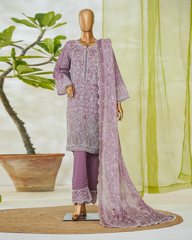 Three Piece Formals | Embroidered - White & White - Eid Special | Premium Lawn