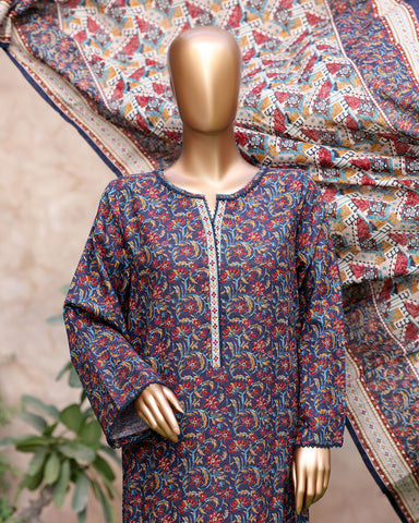 Printed Three Piece | Designer | Premium Khaddar