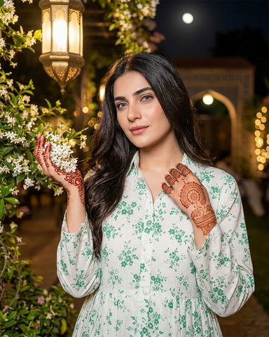 Designer Long Maxis | Printed Floral - Hania Series | Premium Lawn
