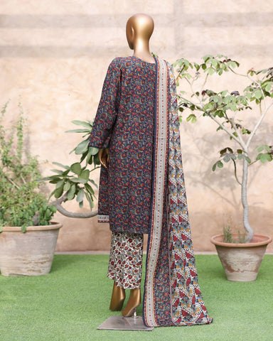Printed Three Piece | Designer | Premium Khaddar