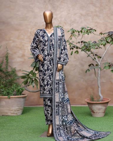 Printed Three Piece | Designer | Premium Khaddar