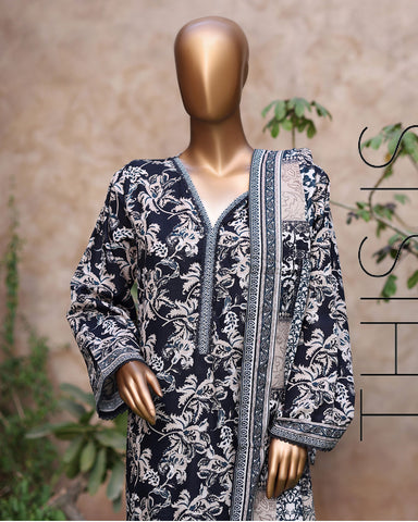 Printed Three Piece | Designer | Premium Khaddar