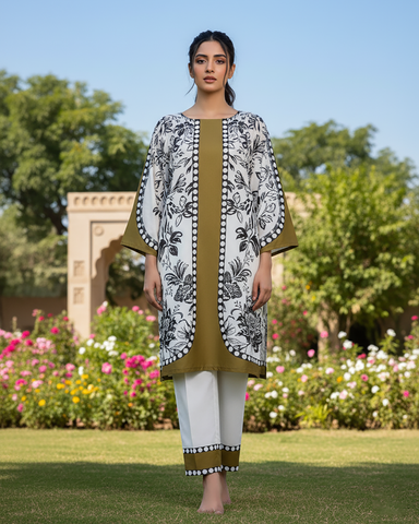 CoOrds Two Piece | Digital Printed | Crepe Silk