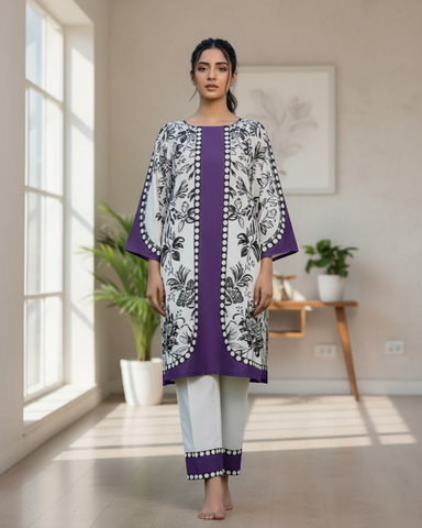 CoOrds Two Piece | Digital Printed | Crepe Silk