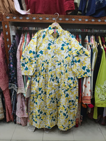 Designer Long Maxis | Printed Floral - Hania Series | Premium Lawn