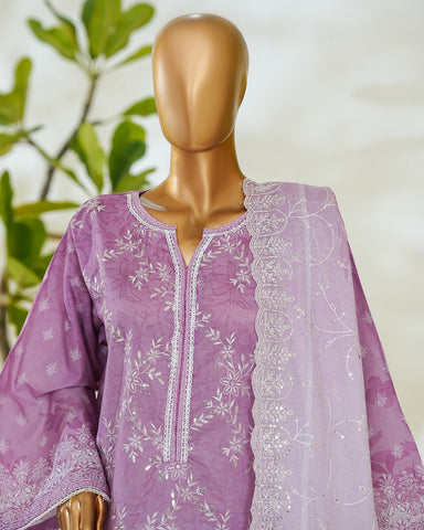 Three Piece Formals | Embroidered - White & White - Eid Special | Premium Lawn