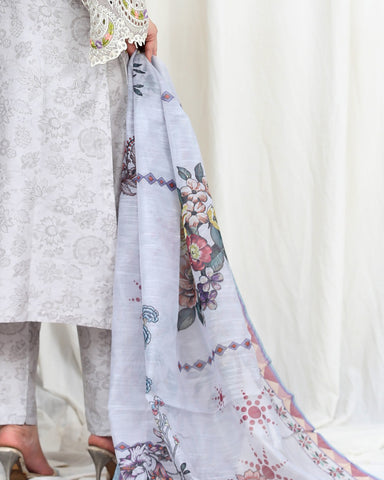 Designer Three Pieces | Roop-VI | Soft Print Cotton Lawn