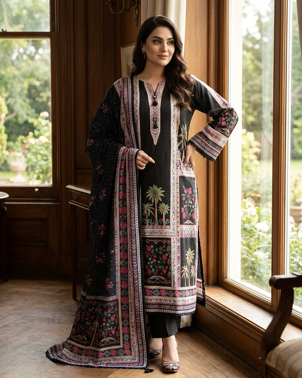 Mahira - Embroidered - Premium Khaddar