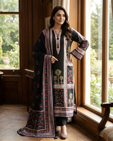 Mahira - Embroidered - Premium Khaddar