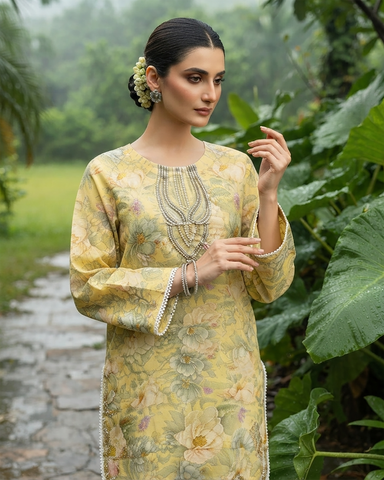 Designer Embroidered Two Piece | Co-Ord Sets -  Mehrava | Cotton