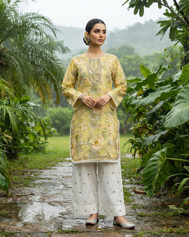 Designer Embroidered Two Piece | Co-Ord Sets -  Mehrava | Cotton