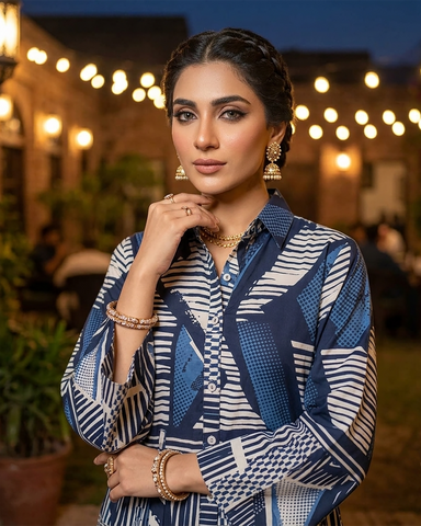 Designer Long Maxis | Printed Floral - Hania Series | Premium Lawn