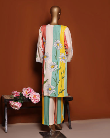 Designer Embroidered Two Piece | Florence | Linen