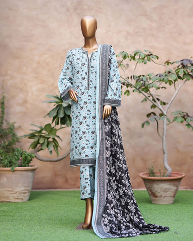 Printed Three Piece | Designer | Premium Khaddar