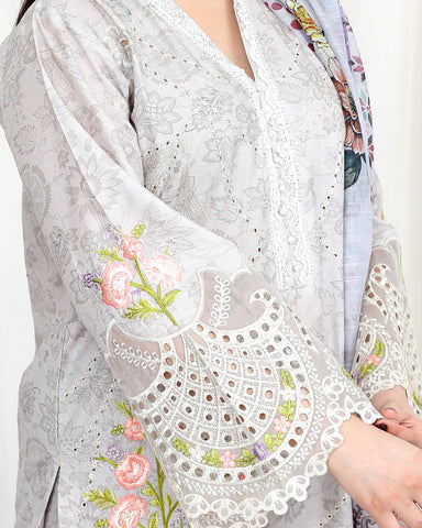 Designer Three Pieces | Roop-VI | Soft Print Cotton Lawn