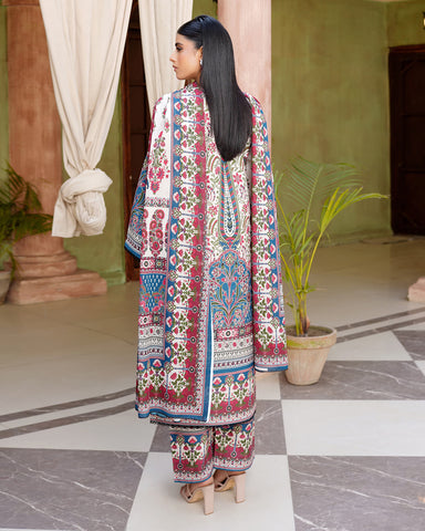 Embroidered Three Piece | Neck Patched Vol-V | Premium Luxury Lawn