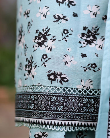 Printed Three Piece | Designer | Premium Khaddar