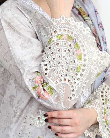 Designer Three Pieces | Roop-VI | Soft Print Cotton Lawn
