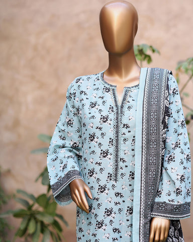 Printed Three Piece | Designer | Premium Khaddar