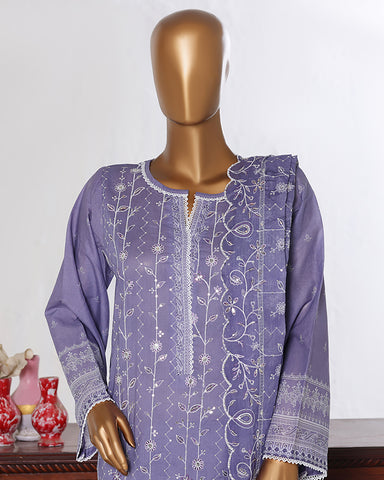Three Piece Formals | Embroidered - White & White - Eid Special | Premium Lawn