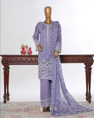 Three Piece Formals | Embroidered - White & White - Eid Special | Premium Lawn