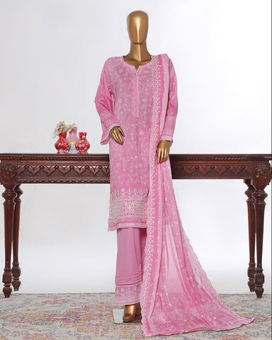 Three Piece Formals | Embroidered - White & White - Eid Special | Premium Lawn