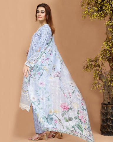 Designer Three Pieces | Roop-VI | Soft Print Cotton Lawn