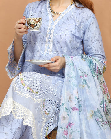 Designer Three Pieces | Roop-VI | Soft Print Cotton Lawn