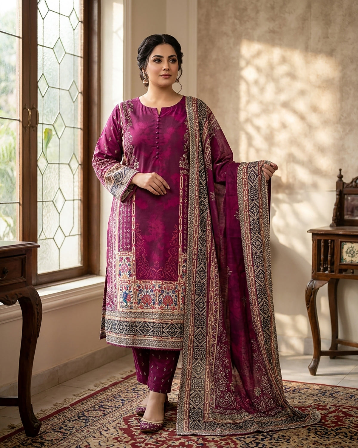 Mahira - Embroidered - Premium Khaddar