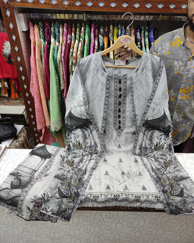 Designer Two Piece | Printed Co-Ord Set - Alyssa Gown | Premium Lawn