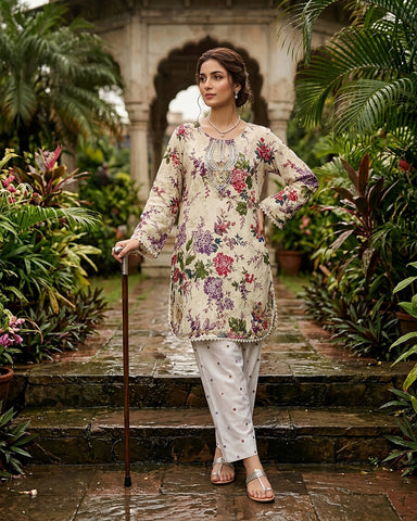 Designer Embroidered Two Piece | Co-Ord Sets -  Mehrava | Cotton