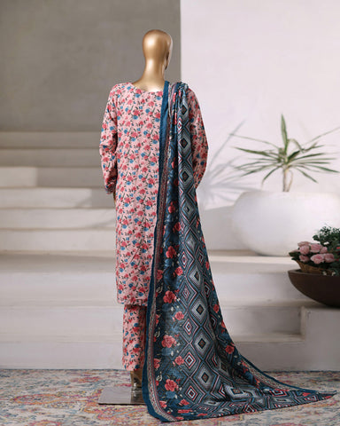 Printed Three Piece | Designer | Premium Khaddar