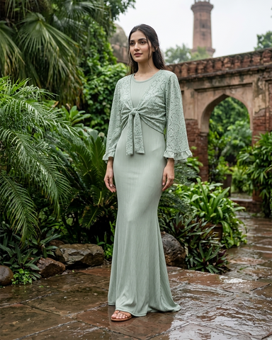 Western Dress | Designer - Bodycon | Cotton Elastane Lycra