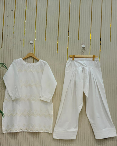 Designer Embroidered Shirt | Azadi Special | Cotton Lawn