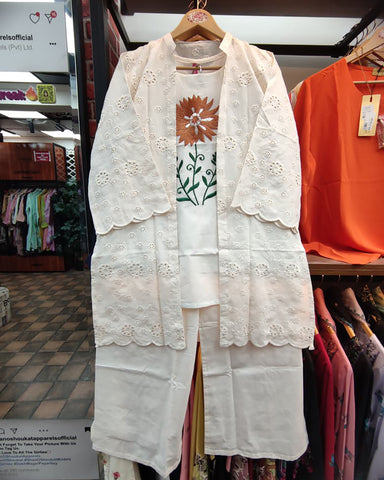 Semi Western Co-Ord Set | Designer - Vaniya | Cotton