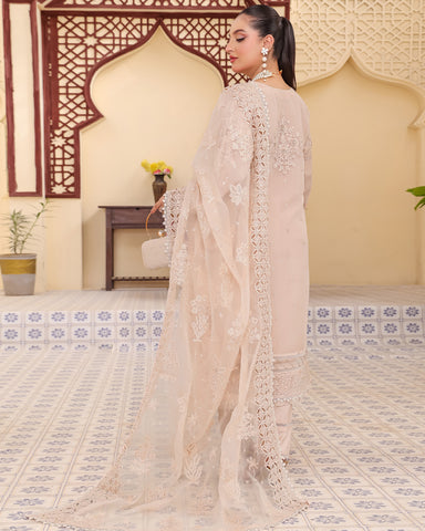 Three Piece Formals | Festive Embroidered - Eliana | Premium Organza