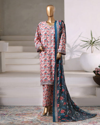Printed Three Piece | Designer | Premium Khaddar